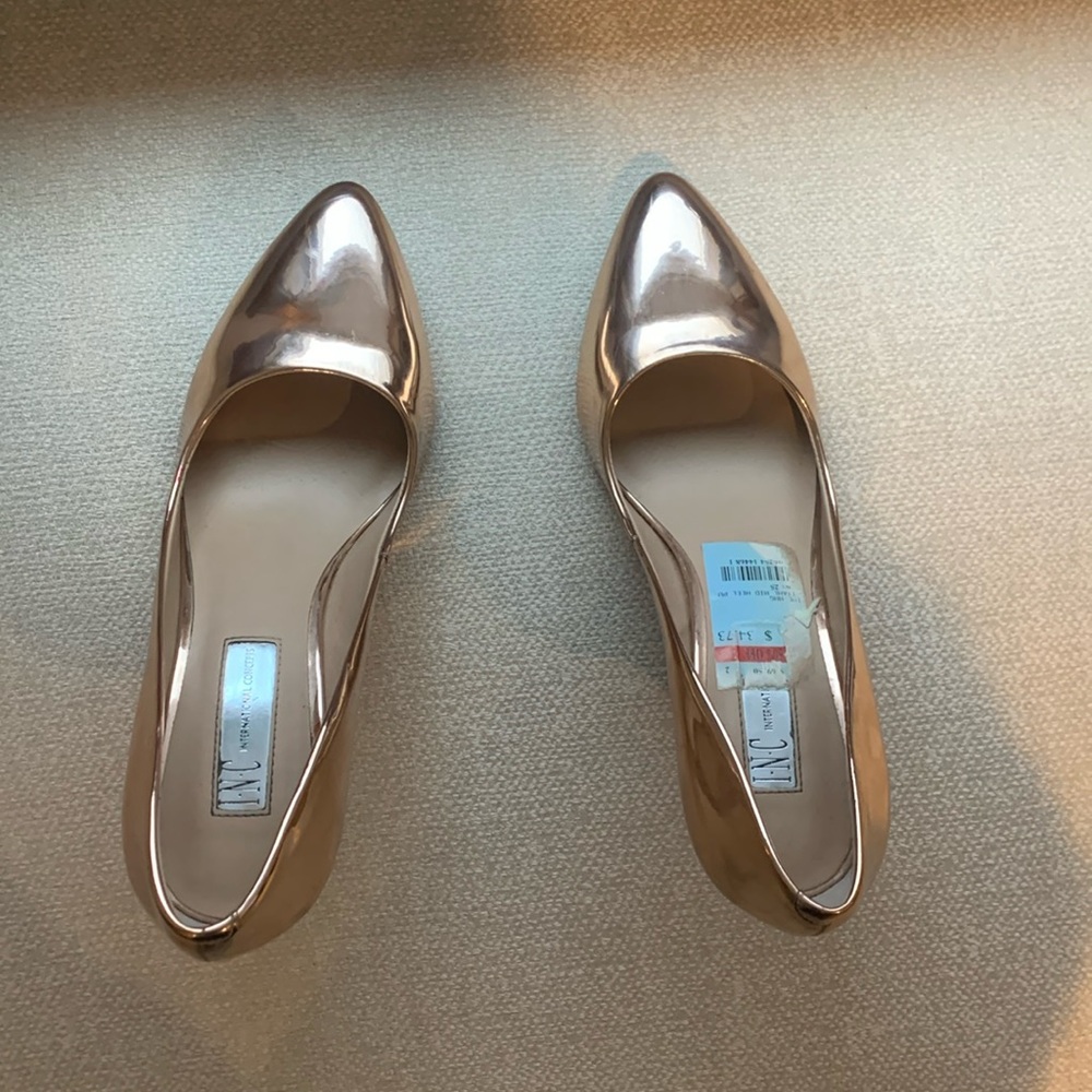 INC heels - rose gold - size 7